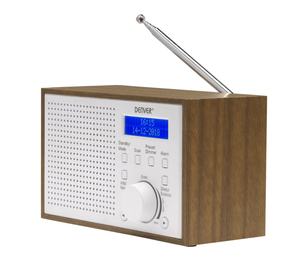 Denver Kompaktowe radio DAB+/FM Denver DAB-46 białe - 1535045 - zdjęcie